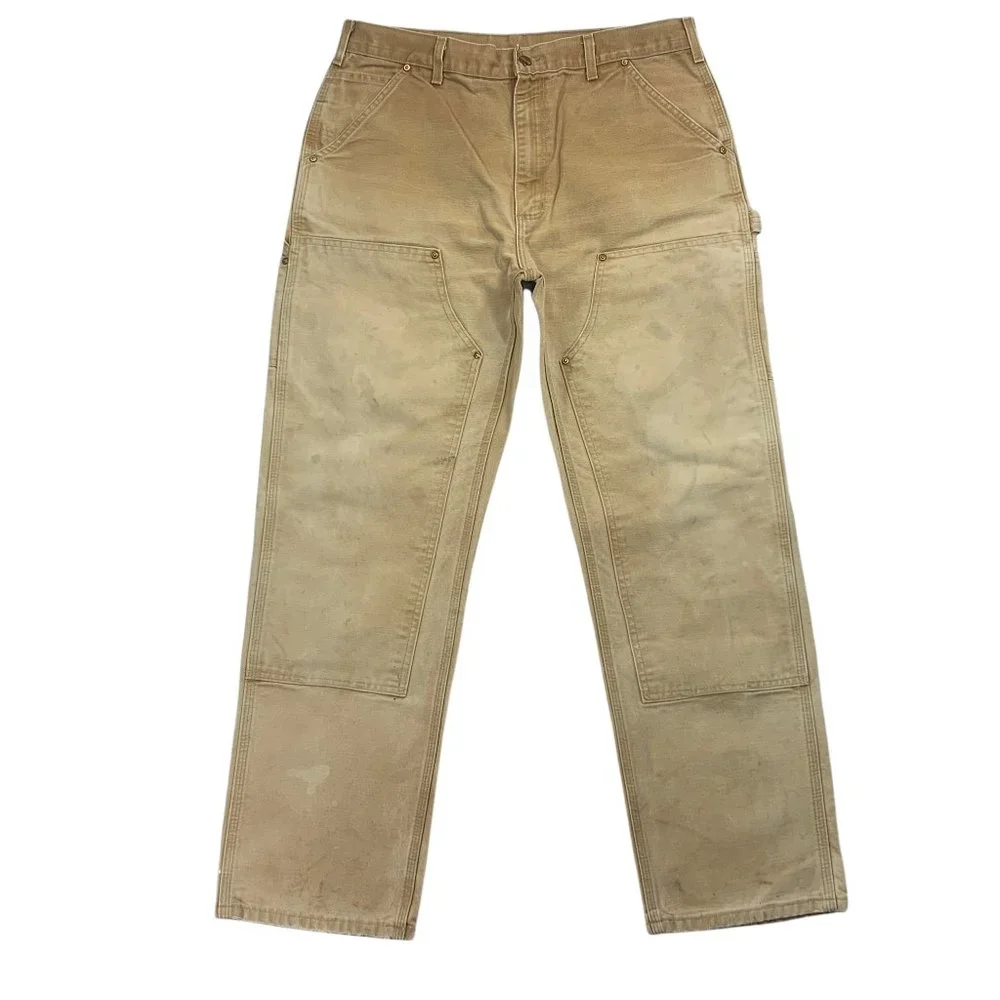 Carhartt Men's Dungaree Fit Firm Duck Double-Front Utility Work Pants